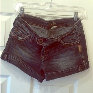 Silver jean shorts size 27